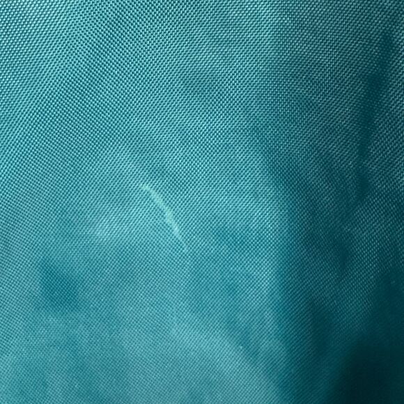 VINTAGE STARTER 90's Streetwear Oversized Hooded Puffer Teal & Navy Full Zip - Picture 14 of 15